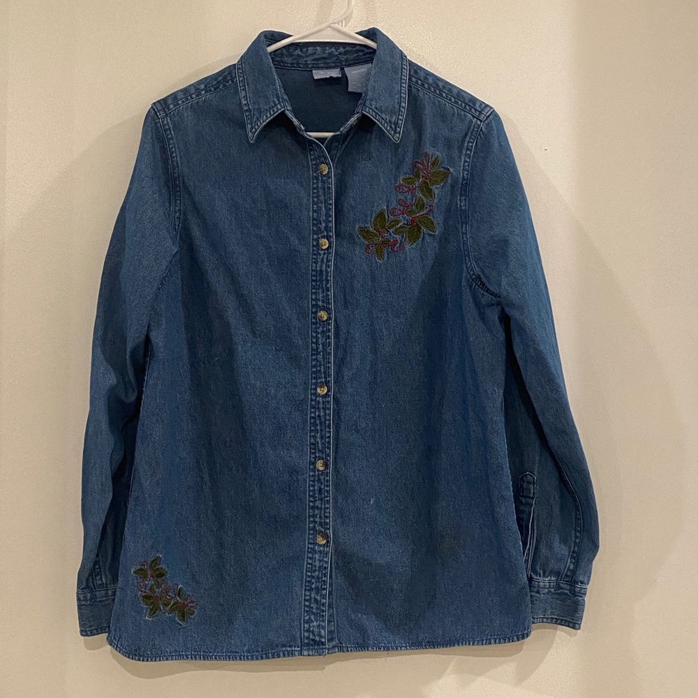 Holiday Editions Blue Denim Top